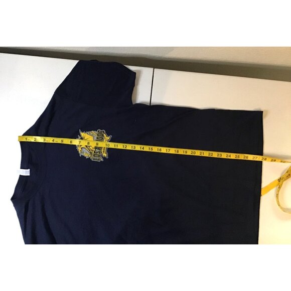 JERZEES- MENS BLUE SHORT SLEEVE GRAPHIC T-SHIRT SIZE MEDIUM - Picture 7 of 7